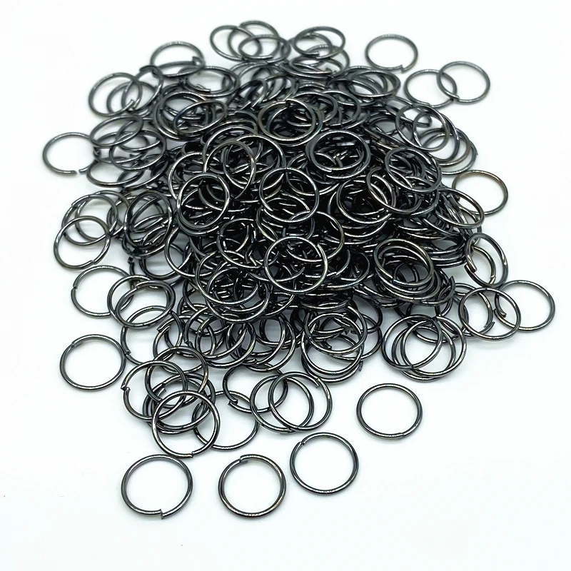 200pcs/lot 4 5 6 7 8 mm Jump Rings Split  Connectors for Diy Jewelry Finding Making Accessories Wholesale Supplies