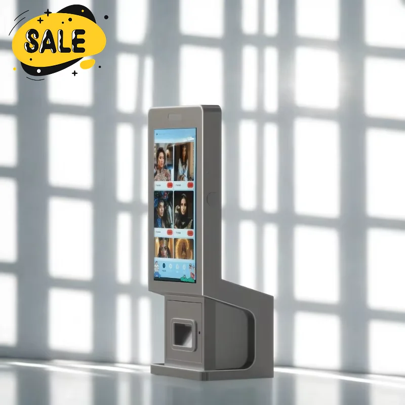 Concise 43 Inch Touch Screen LED Photo Booth Customizable Selfie Kiosk for Wedding Party Mall Event Rental Business