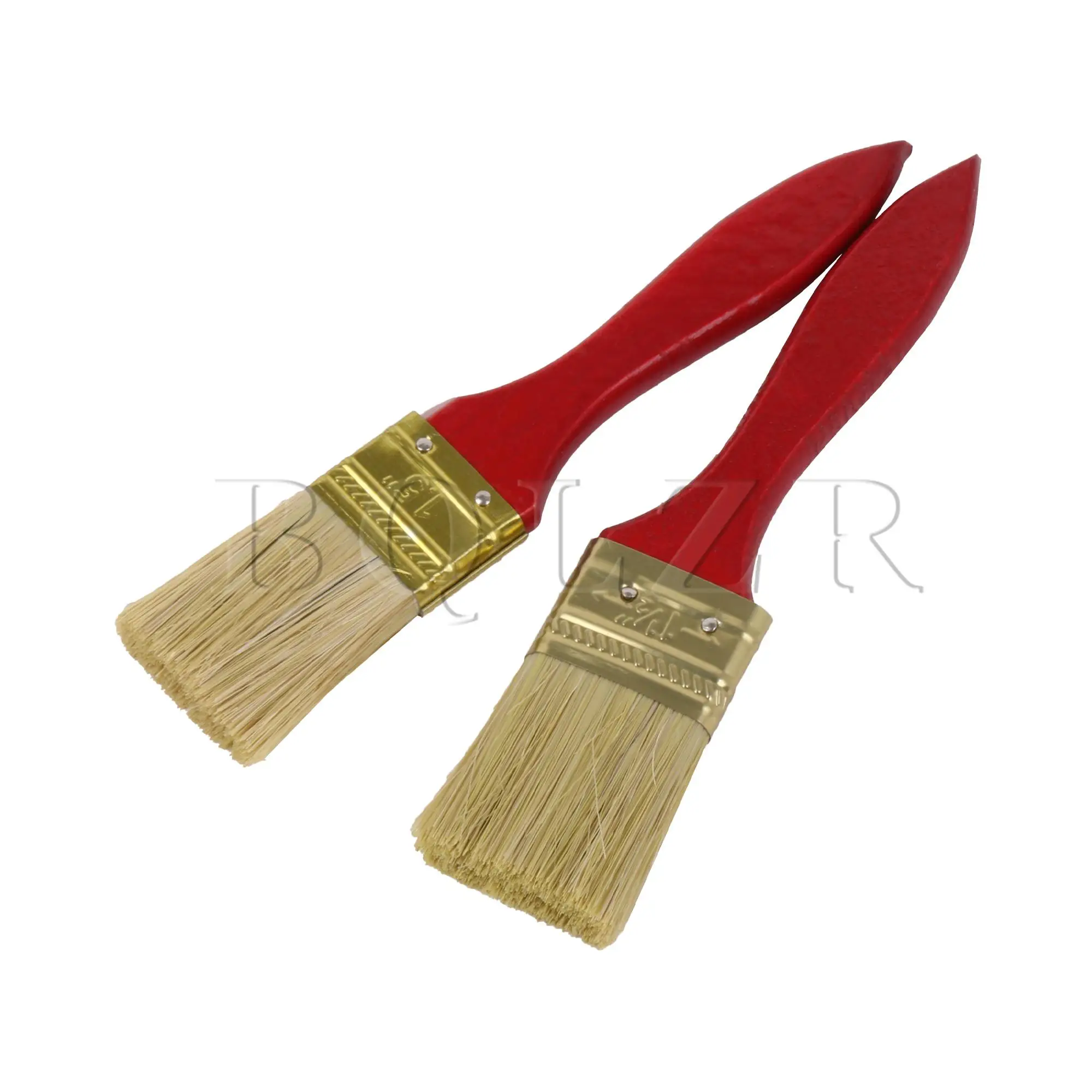 CNBTR 2 Pieces Chip Paint Brush Stains Brush for Painting w/ Red Handle 1.5 Inch