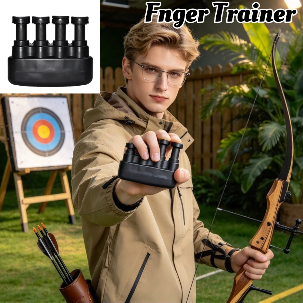 Finger Strengthener & Hand Exerciser - Heavy-Duty Construction, Ergonomic Grip Trainer for Musicians, Gymnasts
