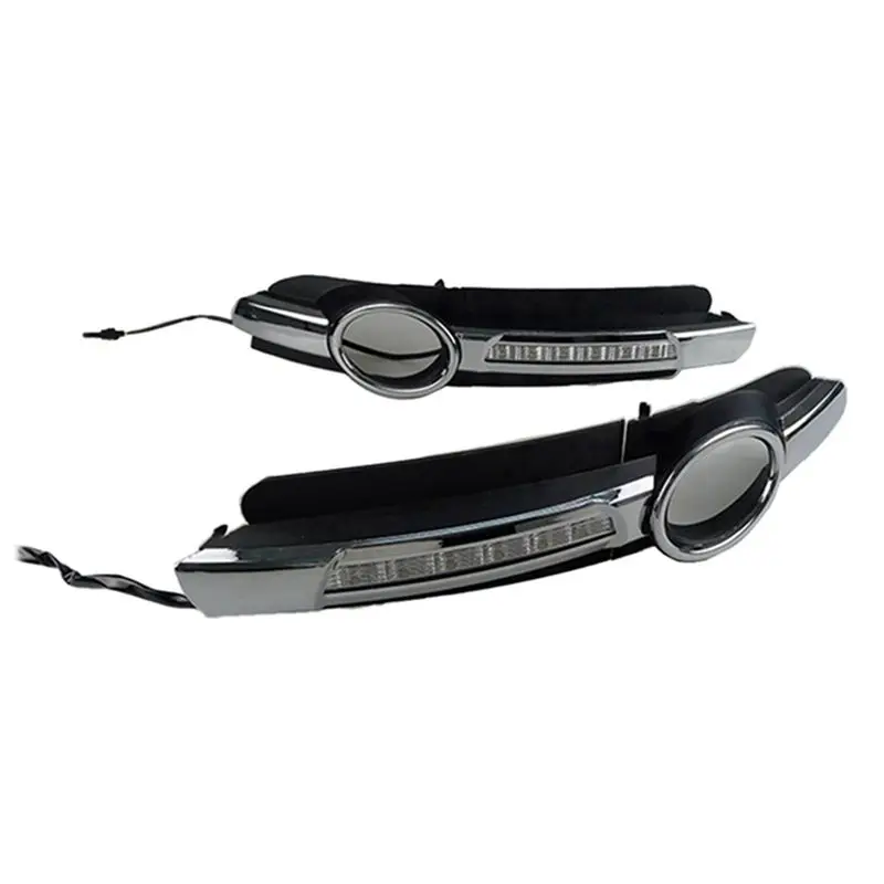 Classy-2Pcs LED DRL Daytime Running Fog Light Lamp Replacement For A6 C6 2005-2008
