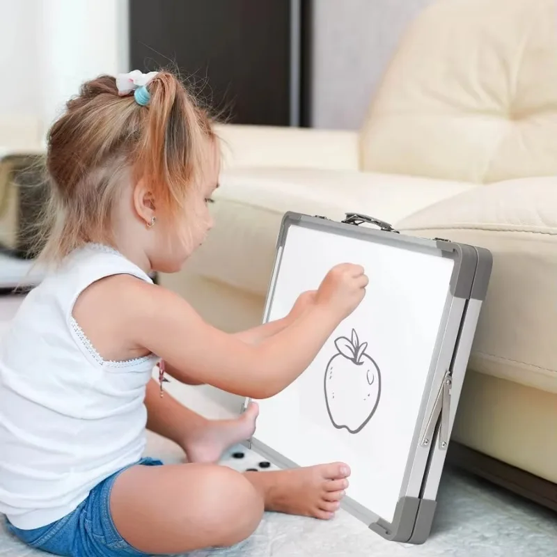 Small Dry Wipe Whiteboard Double Sided Portable Mini Easel Memo Magnetic Desktop Foldable Whiteboard