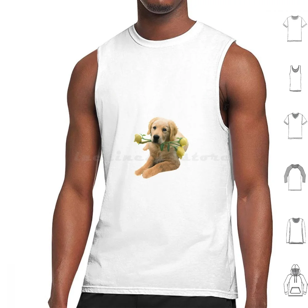 Yellow Lab And Yellow Roses Apparel , Cards , Gifts Tank Tops Vest Sleeveless Black Lab Lab Labrador Retriever