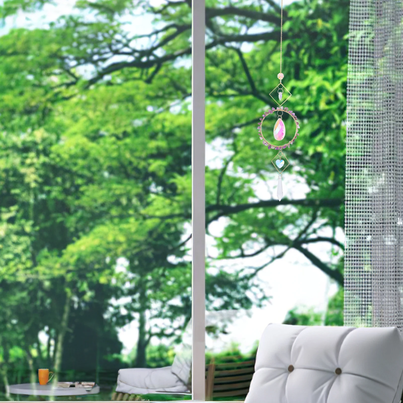 

Crystal Suncatcher For Window Hanging Decoration Sun Catcher Indoor Garden Prism Pendant Ornament Home Decor