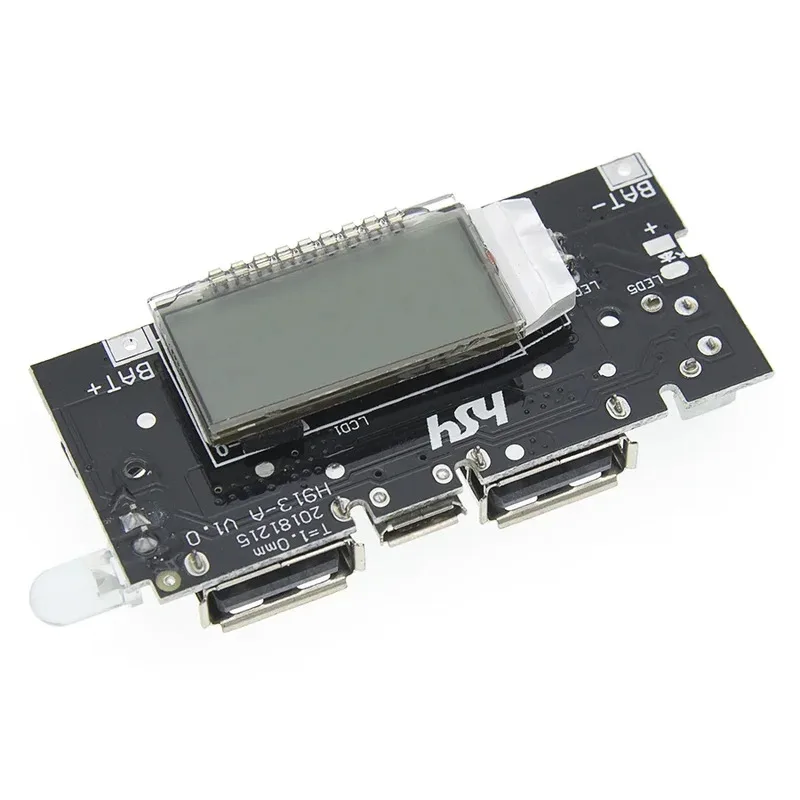 

Automatic Protection! Dual USB 5V 1A 2.1A Mobile Power Bank 18650 Lithium Battery Charger Board Digital LCD Charging DIY Module