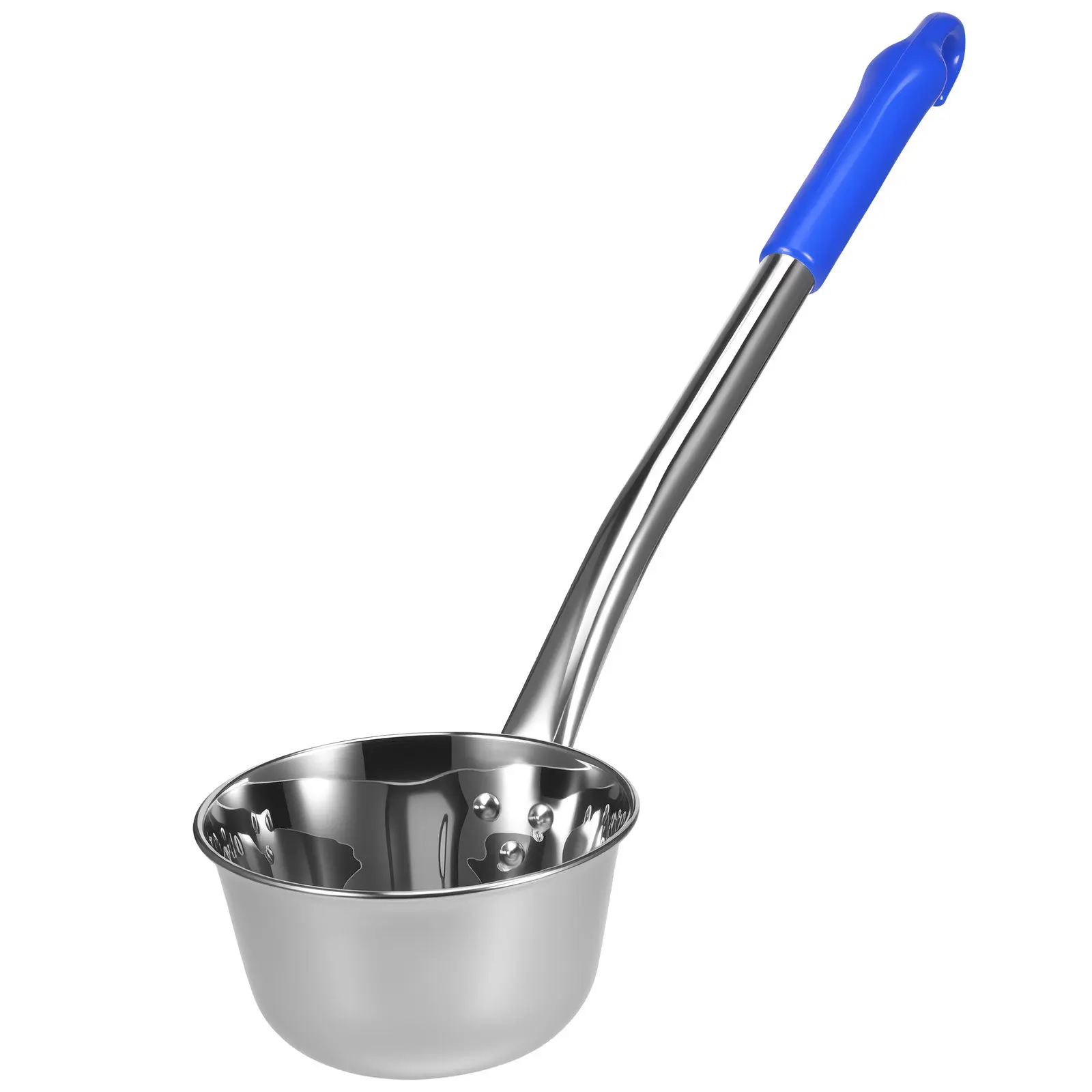 600Ml Long Handle Stainless Steel Water Dipper Kitchen Ladle Hanging Hole Soup Gravy Mixing Serving Spoon for Cooking
