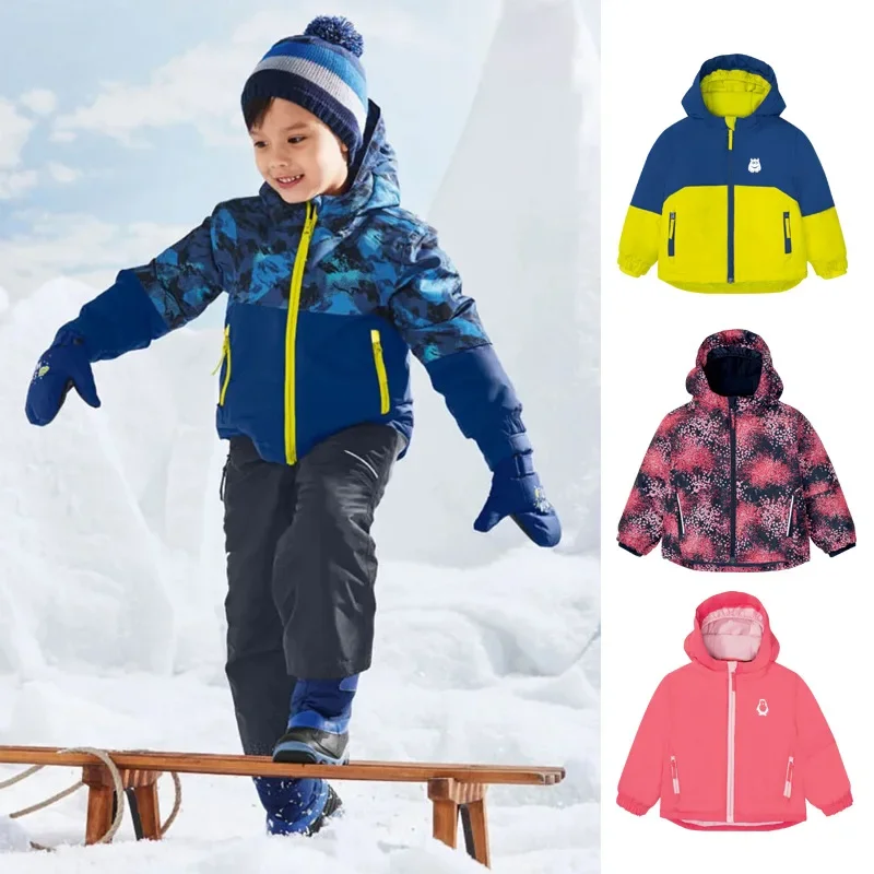 2025 Children Ski Jackets New Mountain Hooded  Baby Girl Snow Coat Sports WarmOutdoor Kids Snowboard Outerwear Windproof Clothes