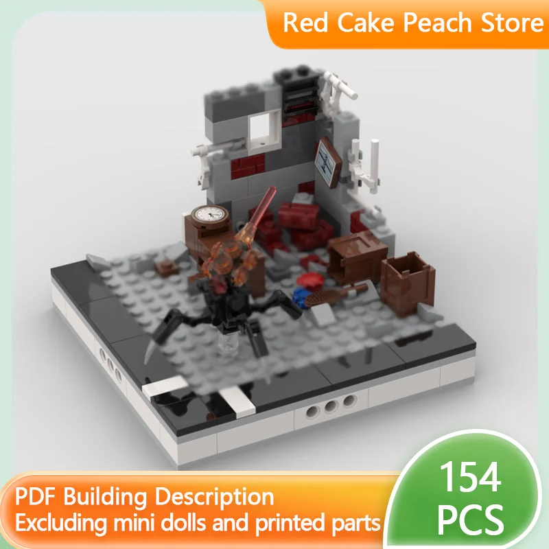 

Модель городской улицы MOC, строительные блоки, мини-архитектура, модульная технология, детские праздничные подарки, конструктор, набор для сборки