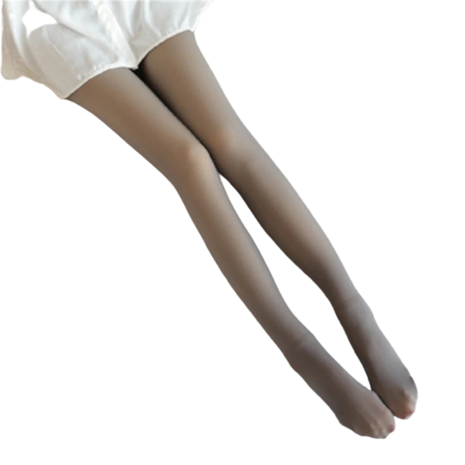 Fleece Tights Thermal Pantyhose for Winter Cold Weather Women's Sheer Fake Translucent Stockings Warm Soft Bodysuit Durable