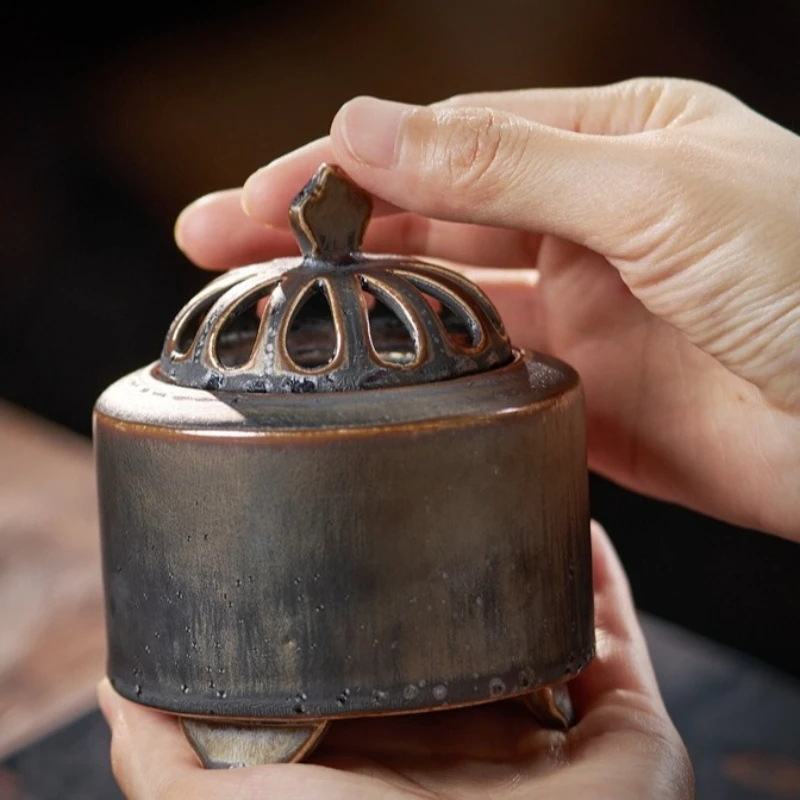 Ceramics Electronic Incense Burner Simplicity Temperature Control Living Room Decoration Sandalwood Electronic Incense Burner