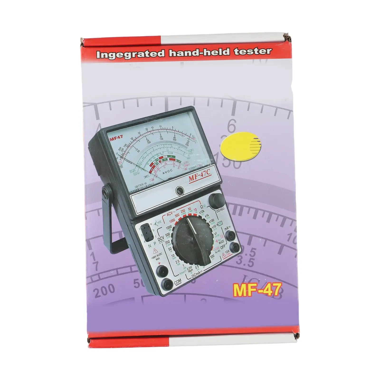 MF-47 Analog Multimeter with Measurement Capabilities for Voltage Current Resistance Capacitance Audio Level and Battery State