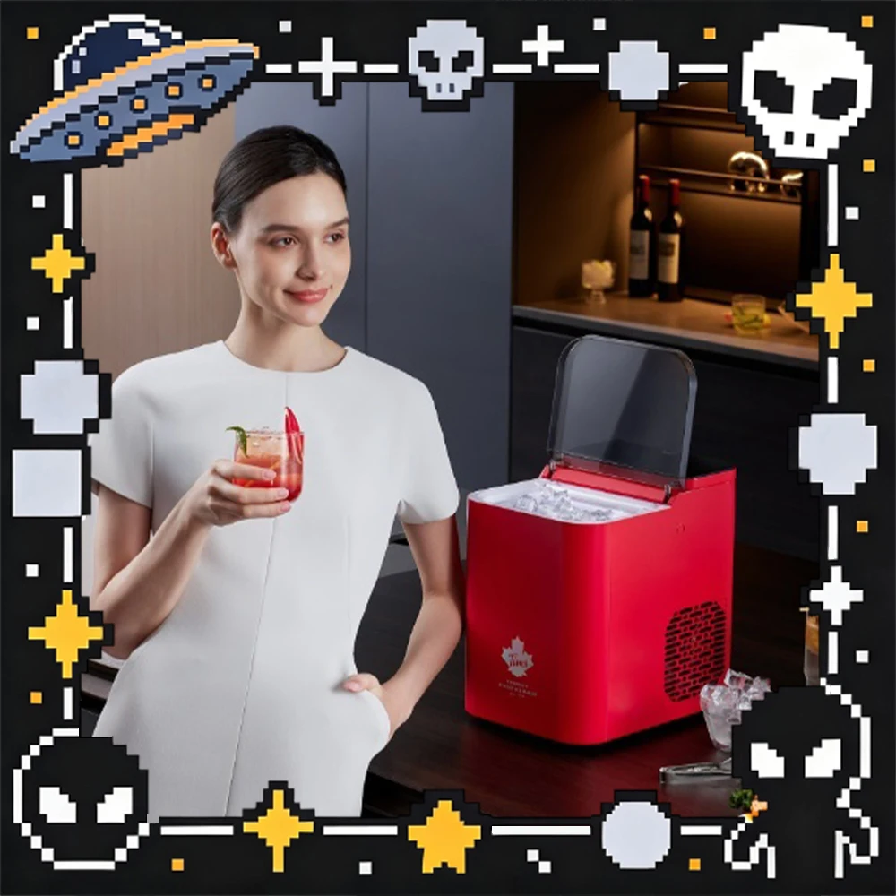 Tim Hortons Z5 Ice Machine Long-Term Guarantee No Ice Melting Large And Small Optional Desktop Ice Maker Intelligent Sensor Gift