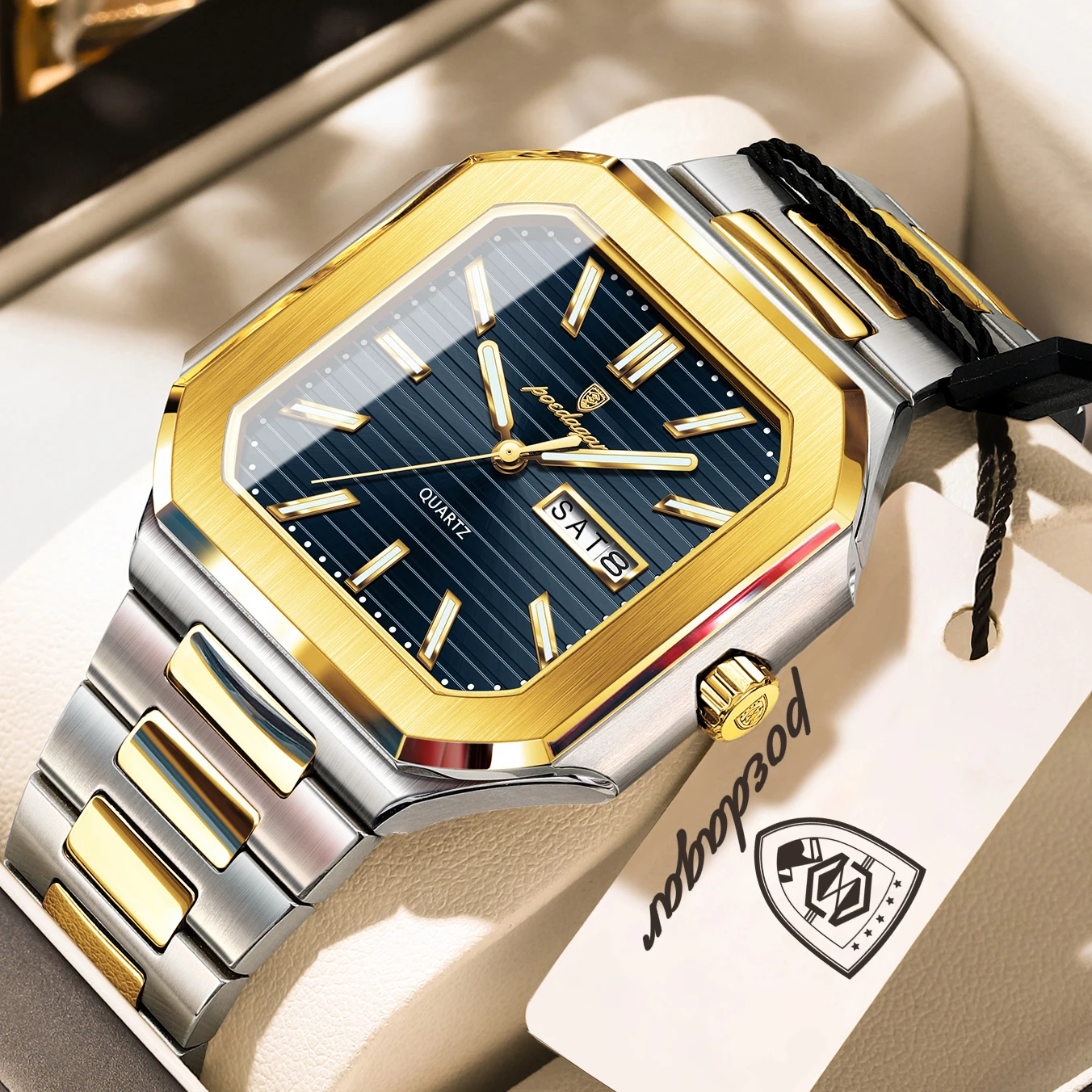 Men's Business Waterproof Luminous Date Week Watch
