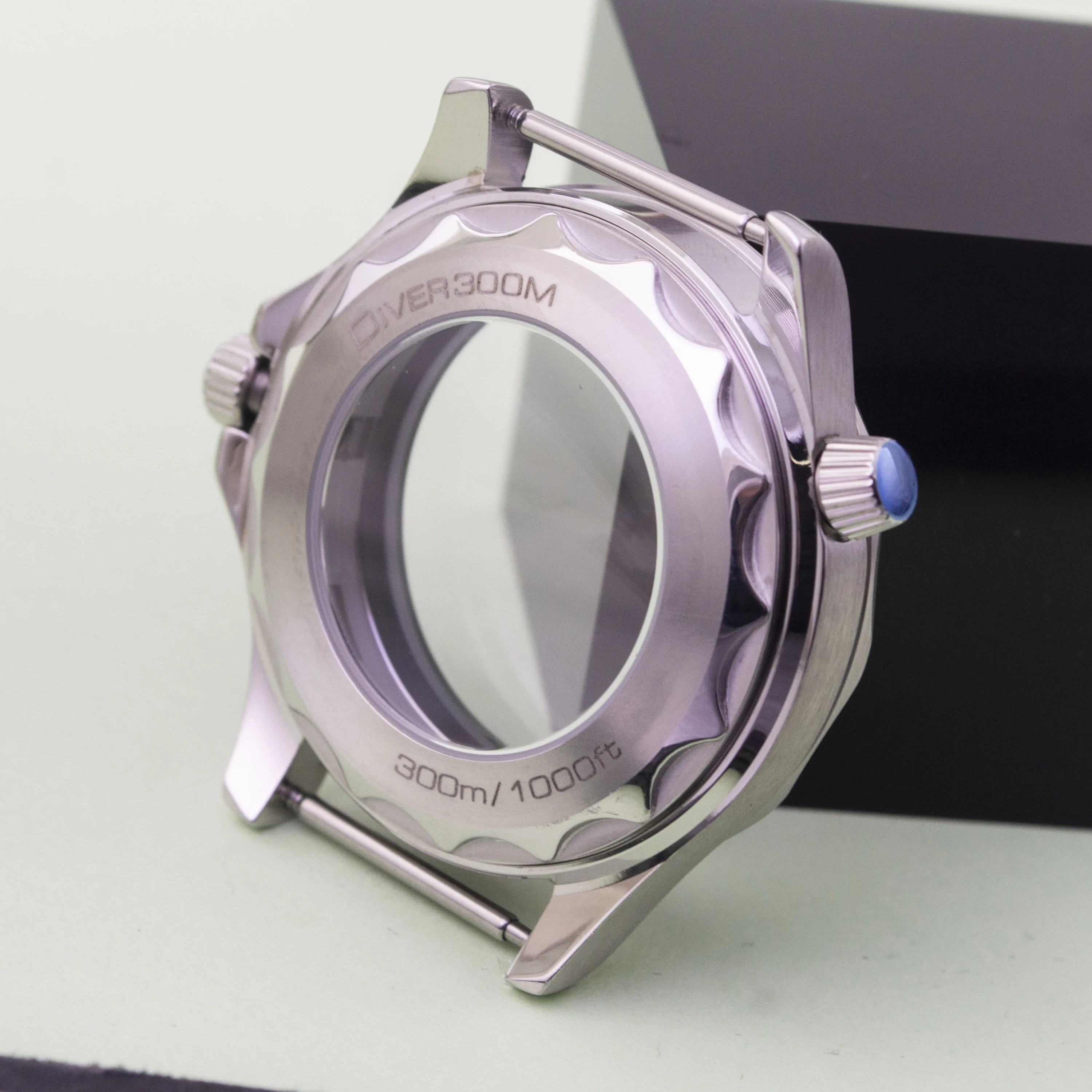 NH35 Watchcase for Seamaster 300 Case 41mm 316L Stainless Steel 10bar Waterproof fit NH35 NH36 Movement NH35 Watch Case