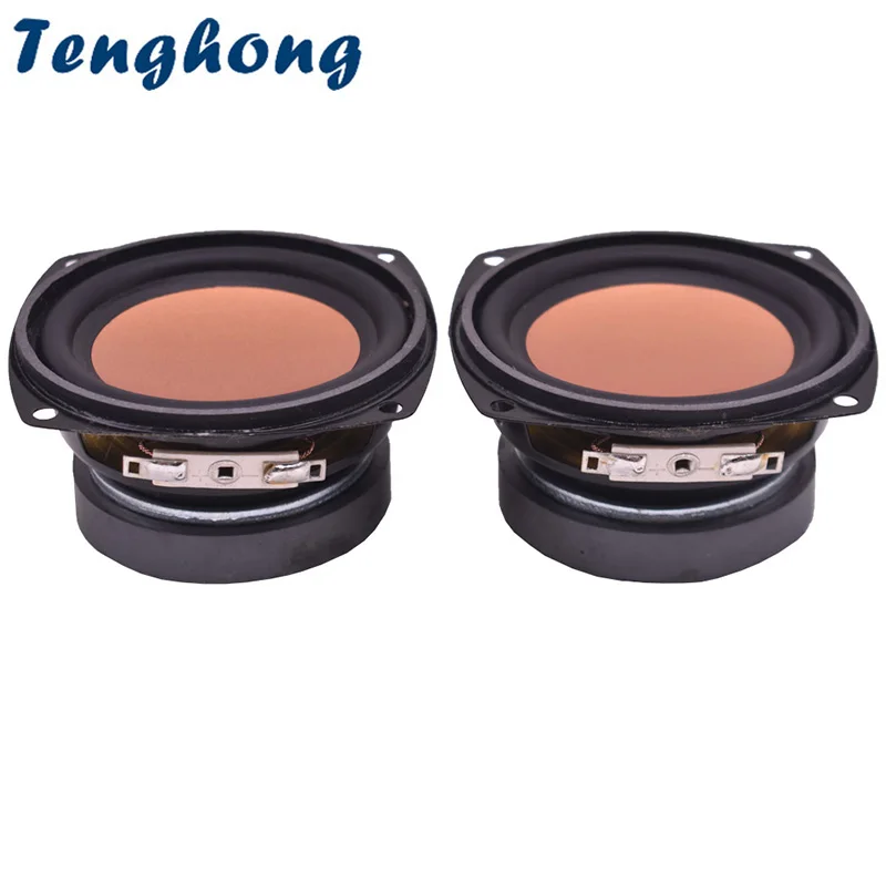 

Tenghong 2pcs 3 Inch Full Range Audio Speaker 4 Ohm 20W Bass Multimedia Loudspeaker Des ktop DIY
