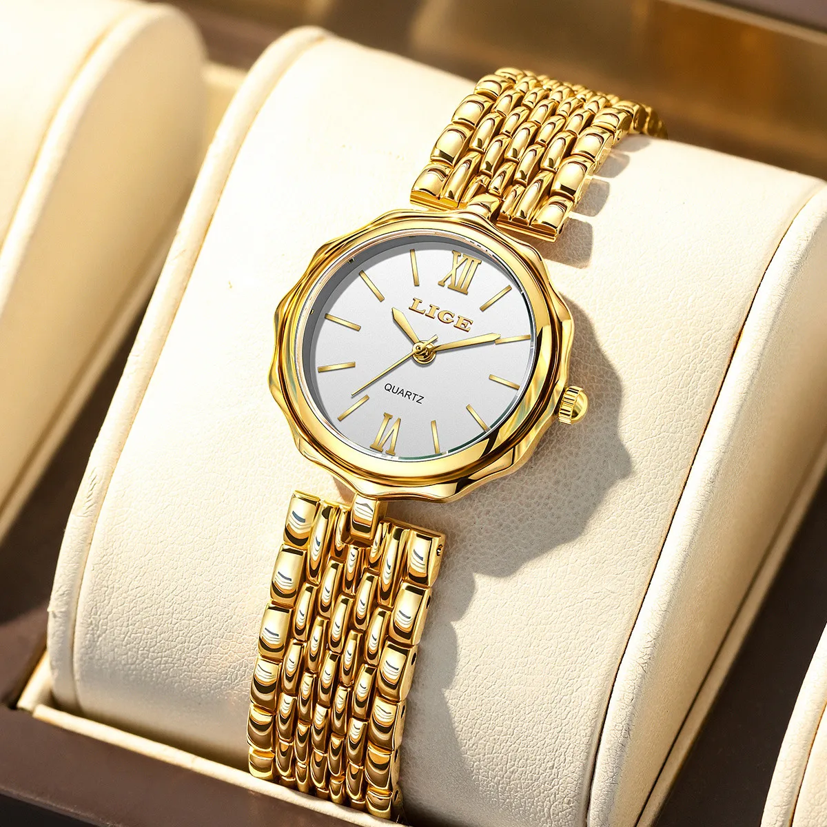LIGE Роскошные женские часы лучший бренд стальные классические маленькие циферблаты модные простые водонепроницаемые женские часы подарки элегантные кварцевые часы