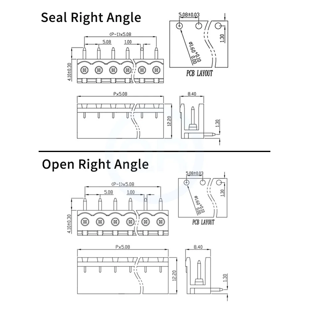 (10 Sets) KF 2EDGK + 2EDGV/R 2EDGVC/RC 5.08mm Terminal Block Split Seal Straight Pin Right Angle Plug Complete Set Orange 15EDG