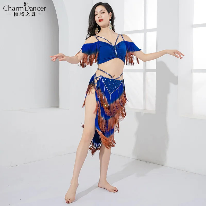 Fringe Belly Dance Costume for Women Oriental Crop Top and Skirt Two Piece set Stage Performance Wear Show Outfit 2026 New