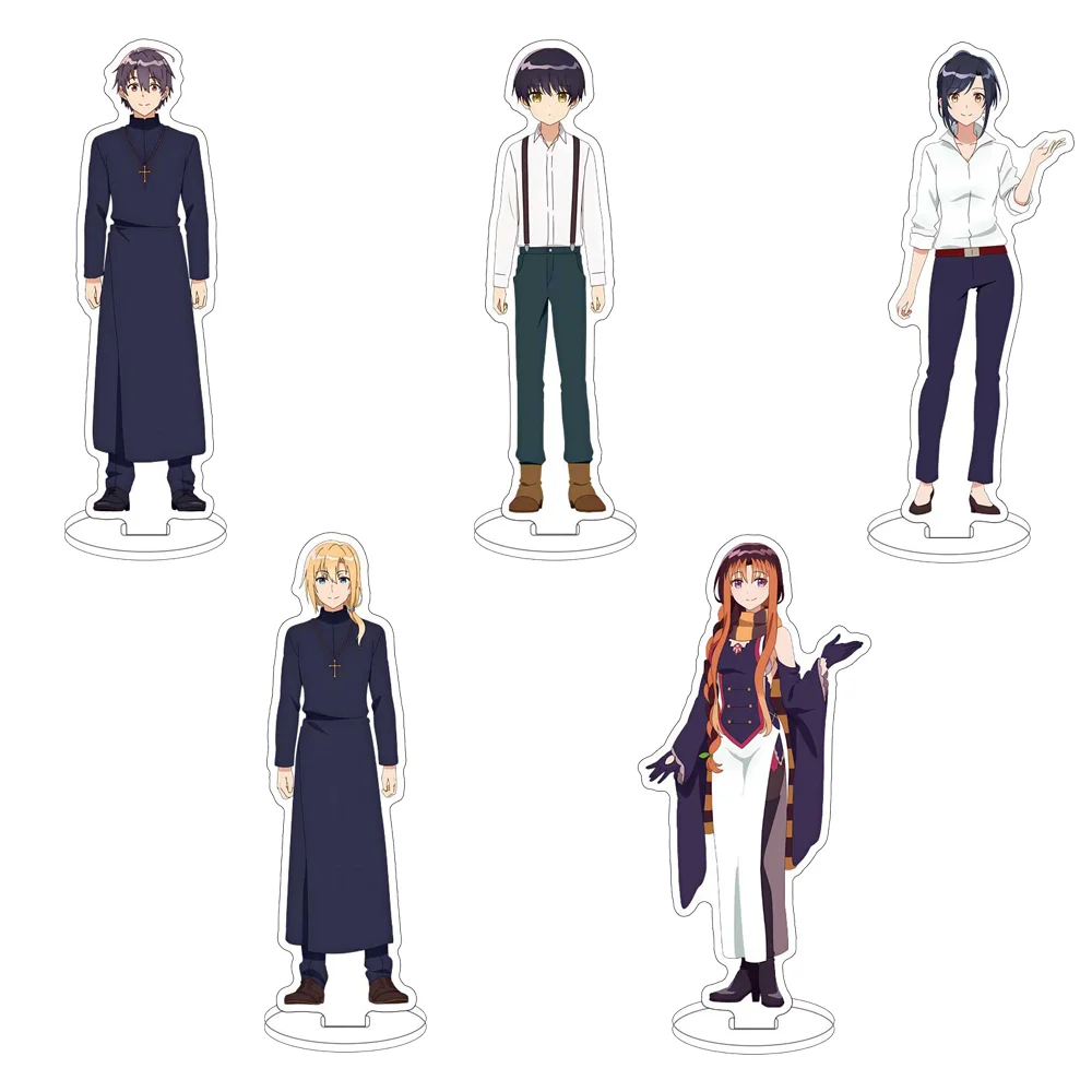 

Anime The White Holy Woman and the Black Priest Acrylic Keychain Stand Model Character Figure Collectible Goods Gift for Fans