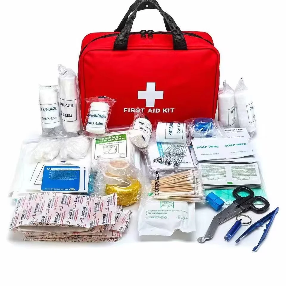 Botiquín de primeros auxilios de 184 piezas, bolsa médica portátil multiusos para suministros médicos de emergencia, para senderismo al aire libre, acampada y más