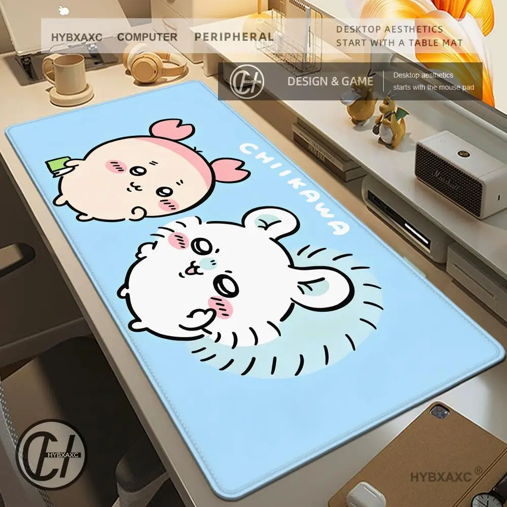 Cartoon M-Momon ga C-Chiika wa Mouse Pad For Office Gaming And Keyboards Non-Slip Large XXL Waterproof Desk Table Pad  HYBXAXC