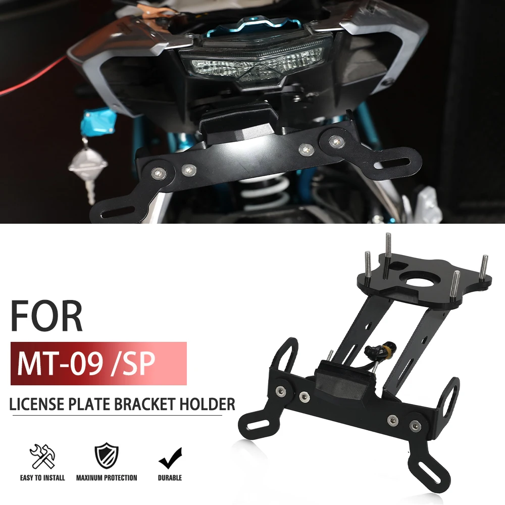 

2021-2024 MT-09 SP New Rear License Plate Holder Licence Bracket With Light Tail Tidy Fender Eliminator FOR YAMAHA MT09 SP MT 09