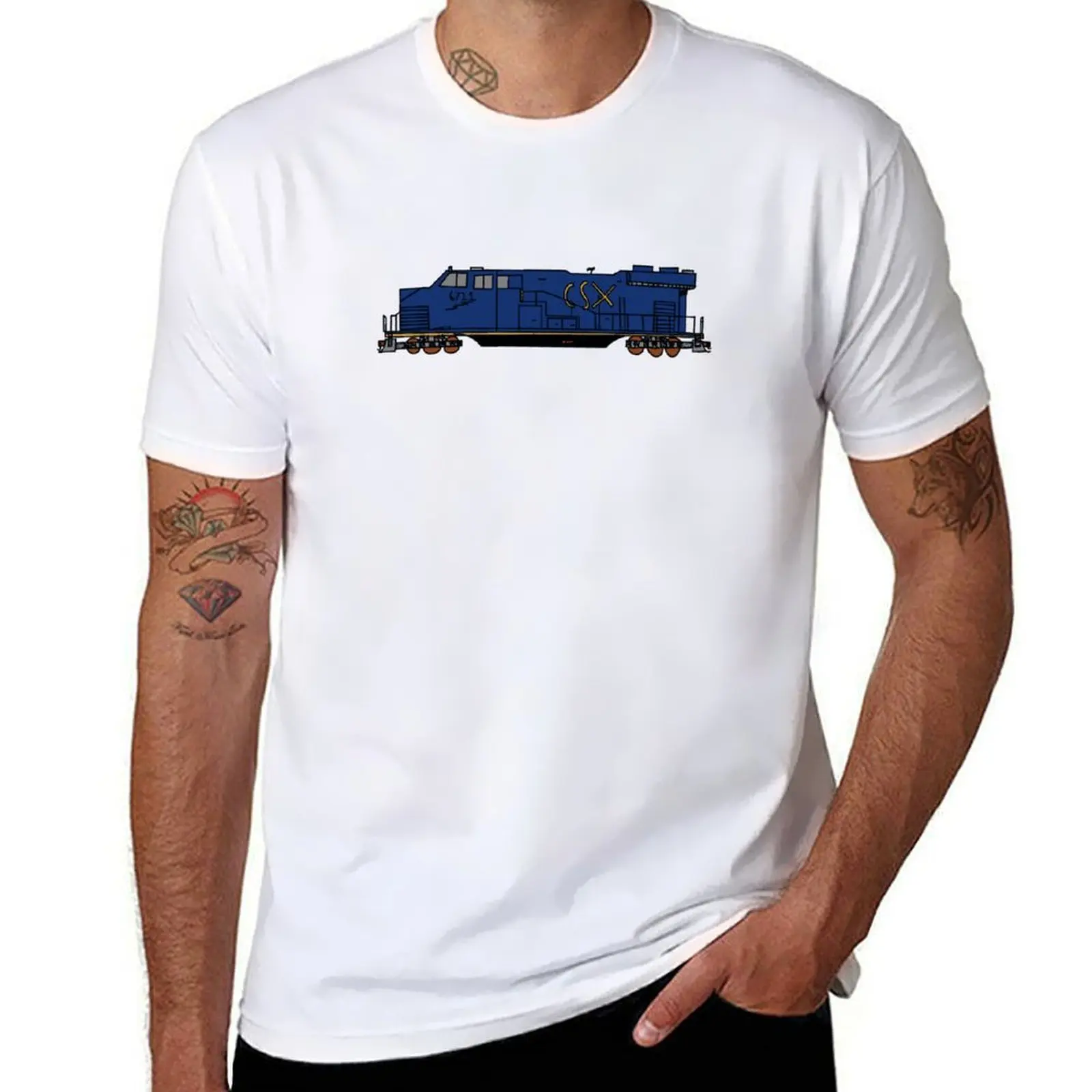 

CSX-9 Travel Locomotive T-Shirt t shirt man cotton t shirt personalised t shirt man casual T-Shirt