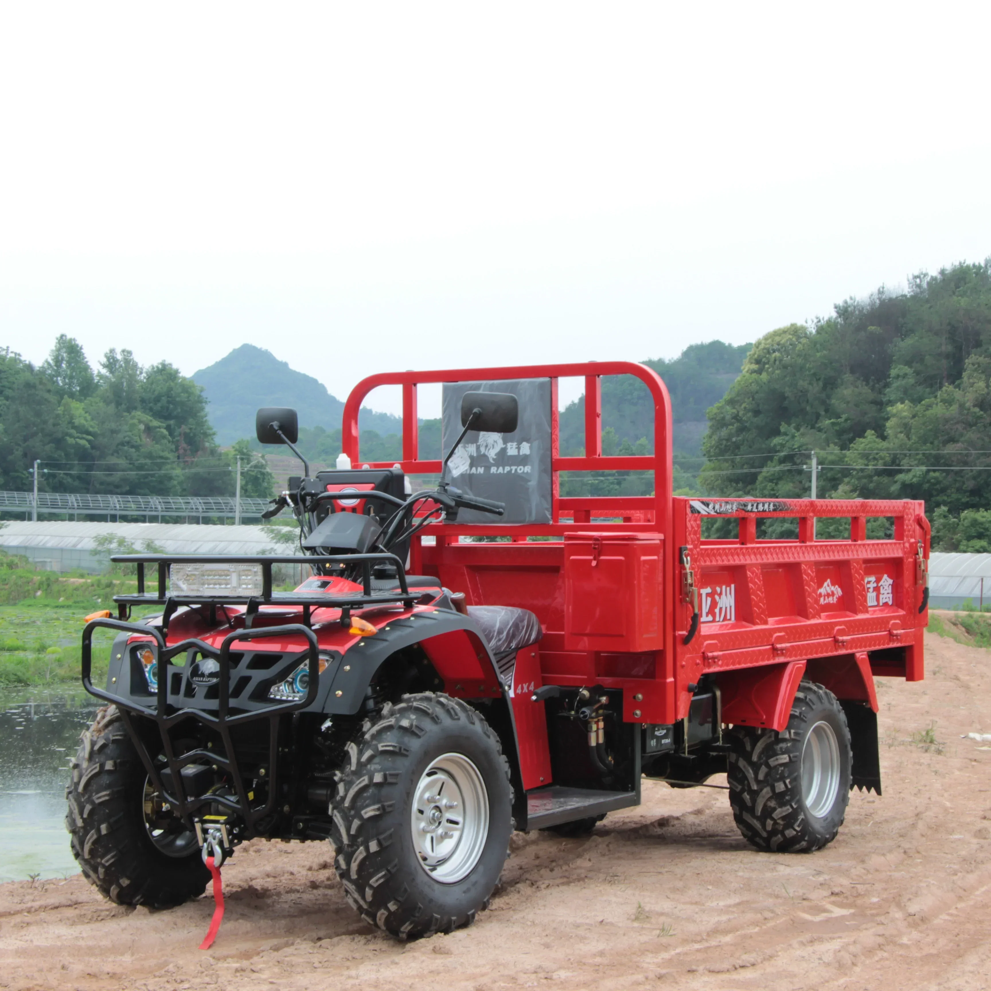 300CC/400CC Four-wheel ATV Auto hydraulic,4x4 Adult with eletrical winch Farming Off-road,4WD Shaft Drive Dune Buggy,12'' tire