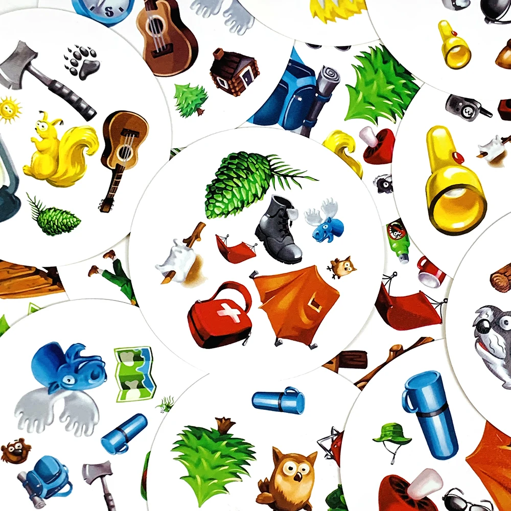 لعبة بطاقة صندوق معدني، لعبة ألغاز متعددة الحفلات، لعبة بطاقات متعددة اللاعبين للعائلة، لعبة تخييم، هدايا الهالوين وعيد الميلاد