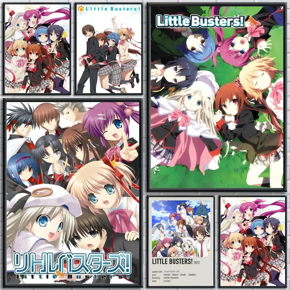 Love Galgame Game L-Little Busters! Poster Painting Prints Wall Art Picture Film Room Home Bar Cafe Decor Home  Mural