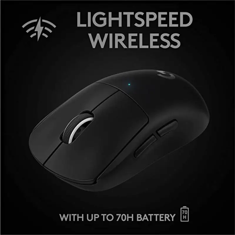 Logitech PRO X SUPERLIGHT GPW 2nd Gaming Mouse Generation Dual-mode 5 Buttons HERO25K sensor 25600DPI Wireless Mice For Gamer