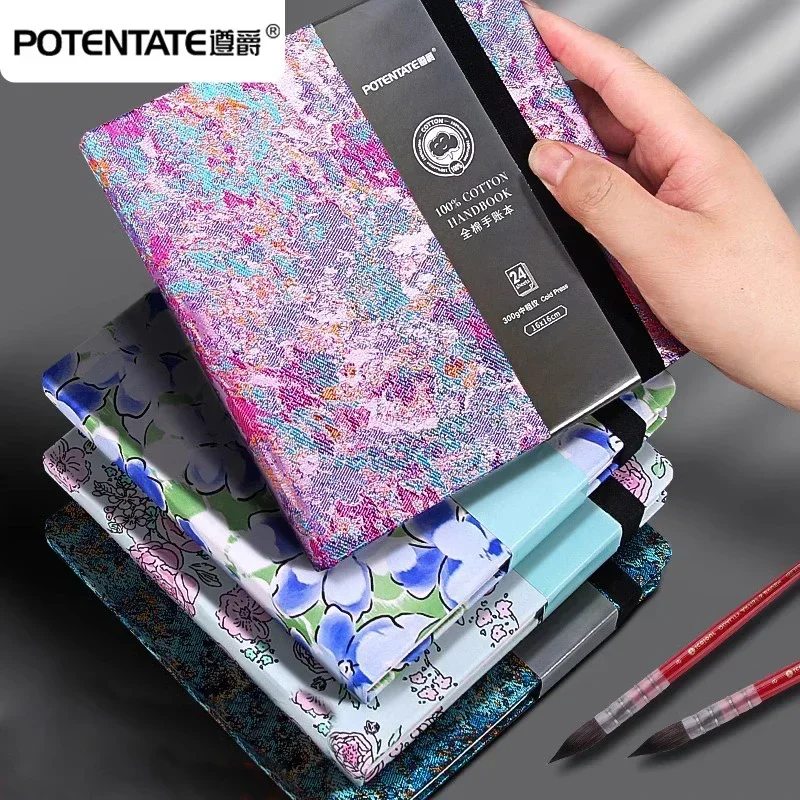 POTENTATE 100% Cotton Watercolor Book Square Sketchbook 300g Art Drawing Sketch Pad potentate бумага акварели