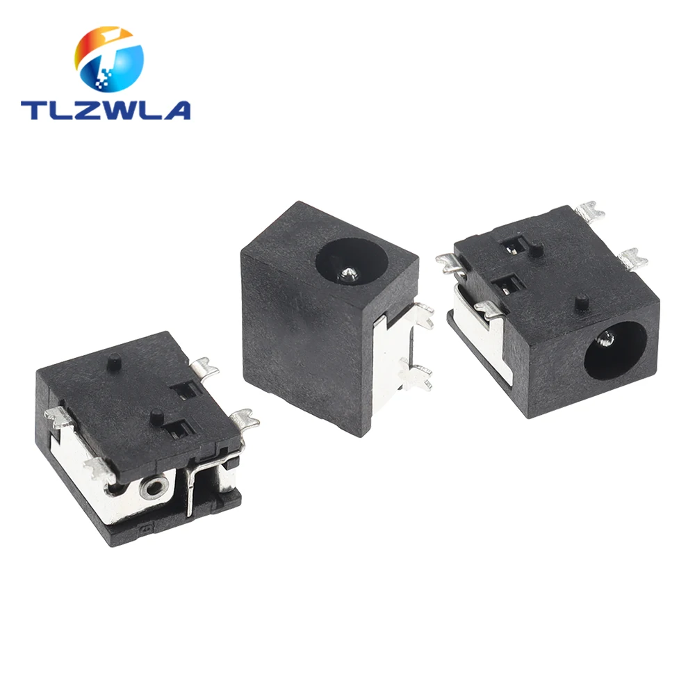 10PCS DC Power Socket DC-033 4.0*1.7mm 3.5*1.35mm DC Socket SMD 4Pin Power Socket DC033 4.0x1.7mm 3.5x1.35mm