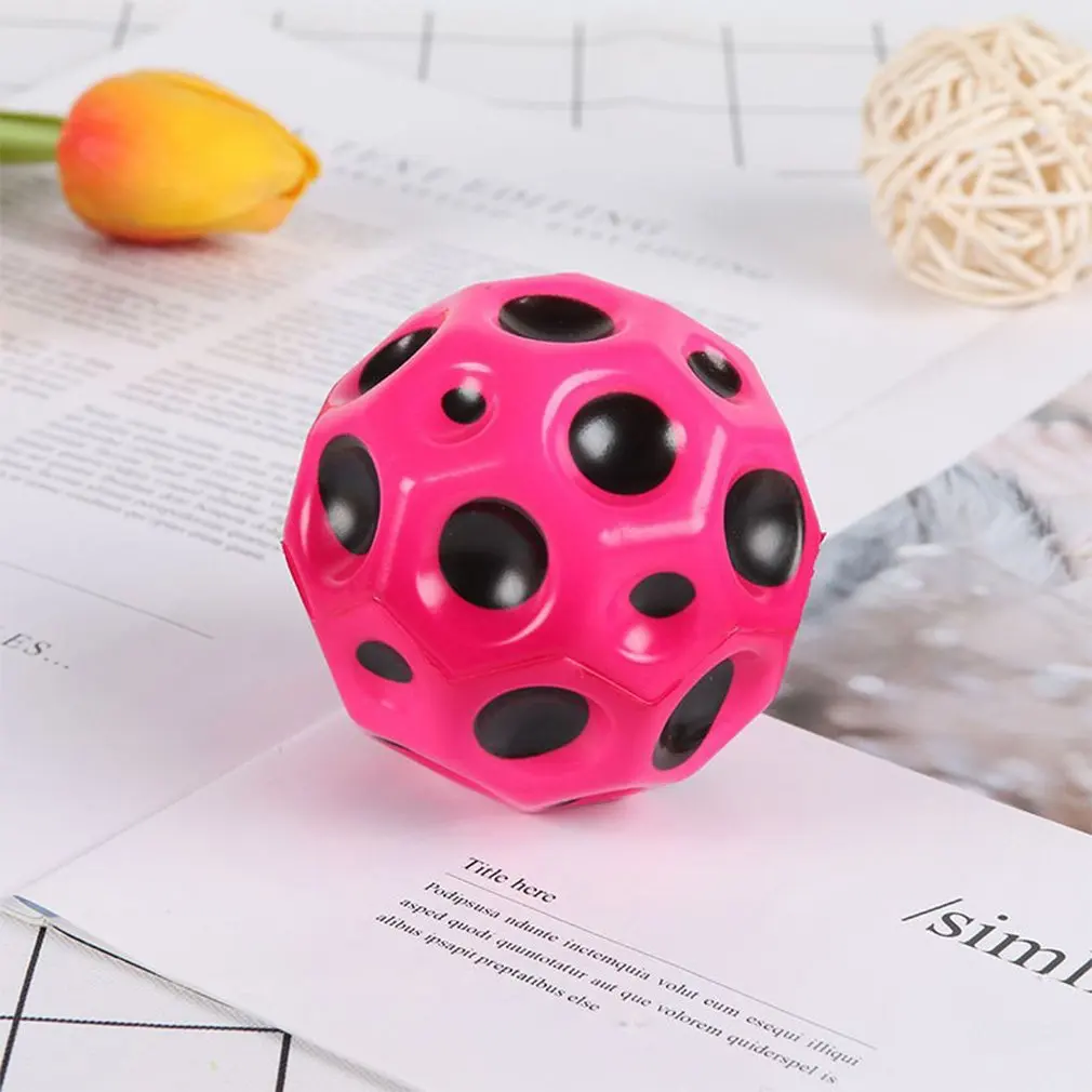1/3 pz/lotto High Bounce Moon Ball Interaction palla rimbalzante Soft Flash Ball Jumping Rubber Ball for Children Kids Outdoor Beach Toy