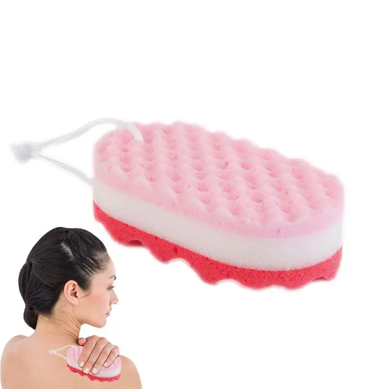 Bath Sponge Soft Sponge Body Scrubber Shower Brush Body Dead Skin Remover With Wave Texture Design home Bathroom Accessories