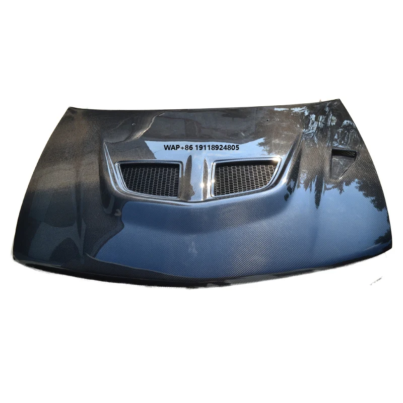 

Lancer Evolution Evo 5 1998-2000 Carbon Fiber Hood Bonnet OEM Style Engine Cover with New Condition Clips Included