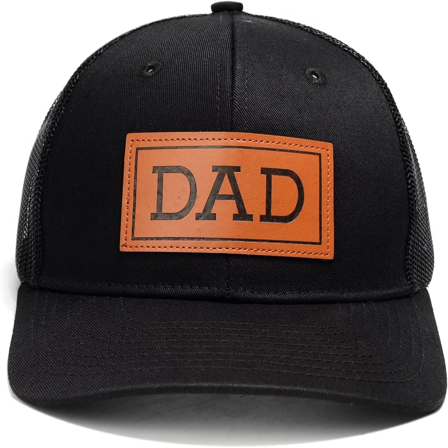 

New Grandpa Gifts Leather Patch Dad Hat for Golf Trucker Hat Mesh Baseball Caps - Perfect Father's Day Presents for New Dad