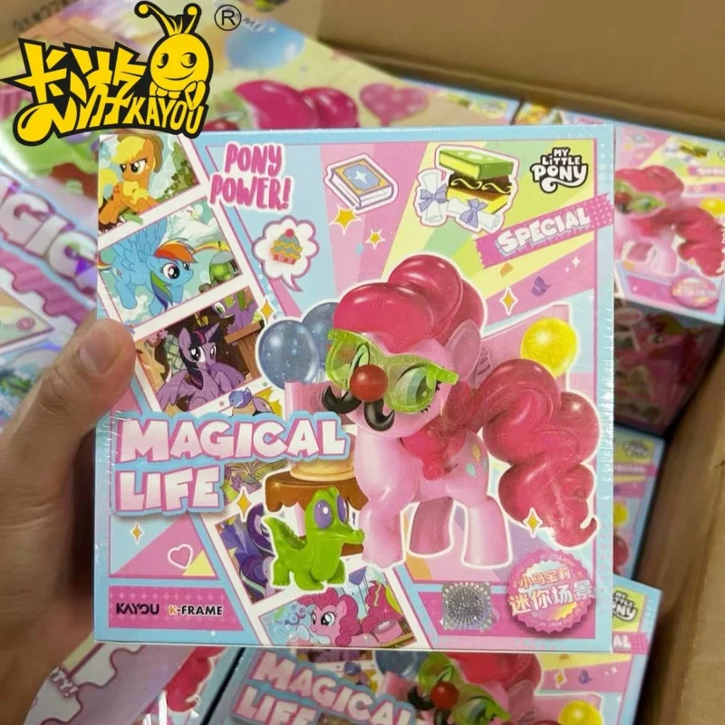 

В наличии Kayou My Little Pony Mini Scene Vol1 Magical Home Pinkie Pie Rainbow Dash Украшение слепая коробка Раритет Игрушка Подарок на день рождения