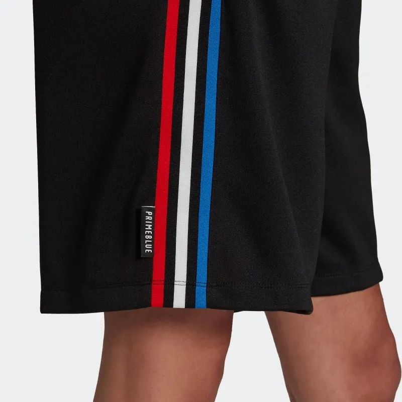Adidas Women's Black Sports Shorts, Side Stripes Design, for Sports & Casual