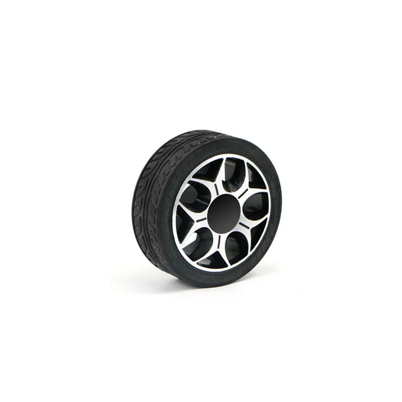 100/125/180mm solid rubber load-bearing/active/intelligent car drive wheel unmanned vehicle AGV non-inflatable