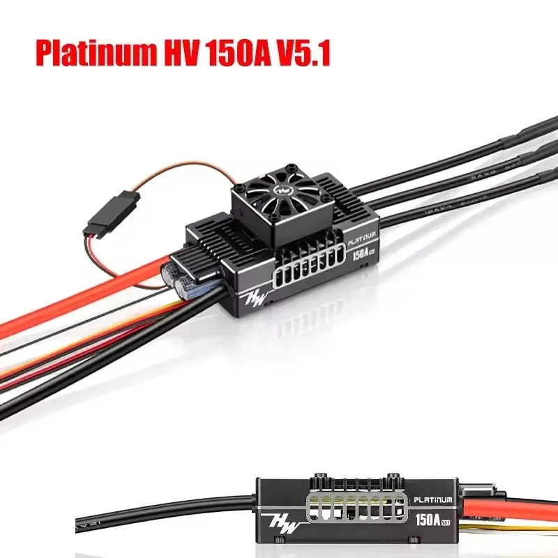 Hobbywing Platinum HV 150A V5.1 3-8S Switchable 5-8V/10A BEC Brushless ESC Speed Controller For RC helicopter Fixwing Quadcopter