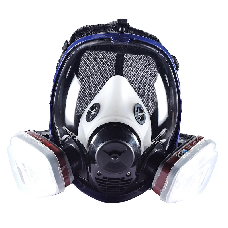 Maschera antigas 7 in 1 respiratore a pieno facciale filtri a carbone filtri a Gas acidi organici pittura a filtro maschera chimica a Gas