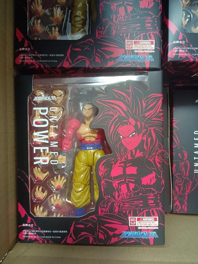 

Demoniacal Fit Dragon Ball SHF SSJ4 Super Saiyan 4 Untamed Power Figure Son Goku Model Toys Christmas gifts Action Figures