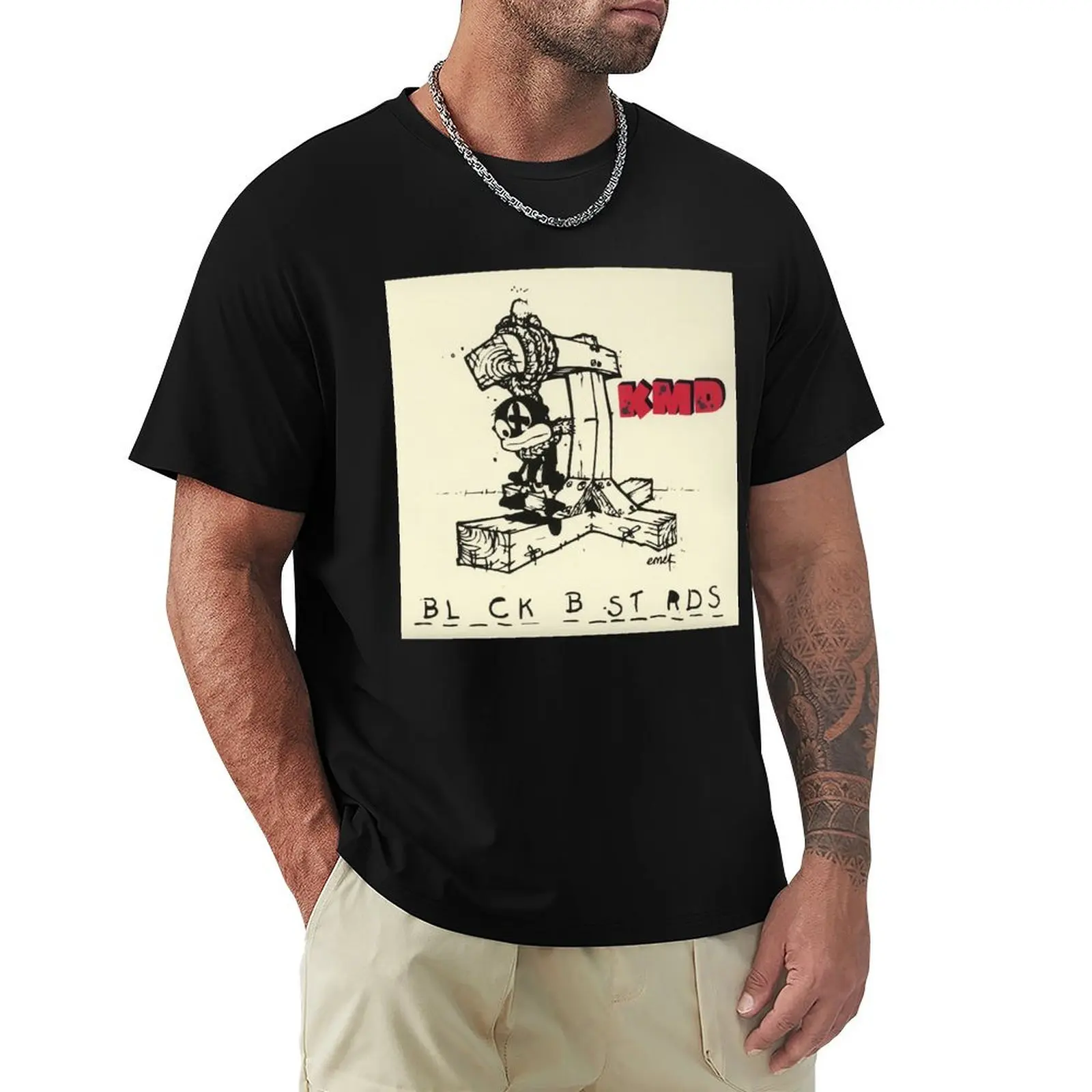 KMD - Camiseta negra para fanáticos, camiseta deportiva de talla grande para gimnasio