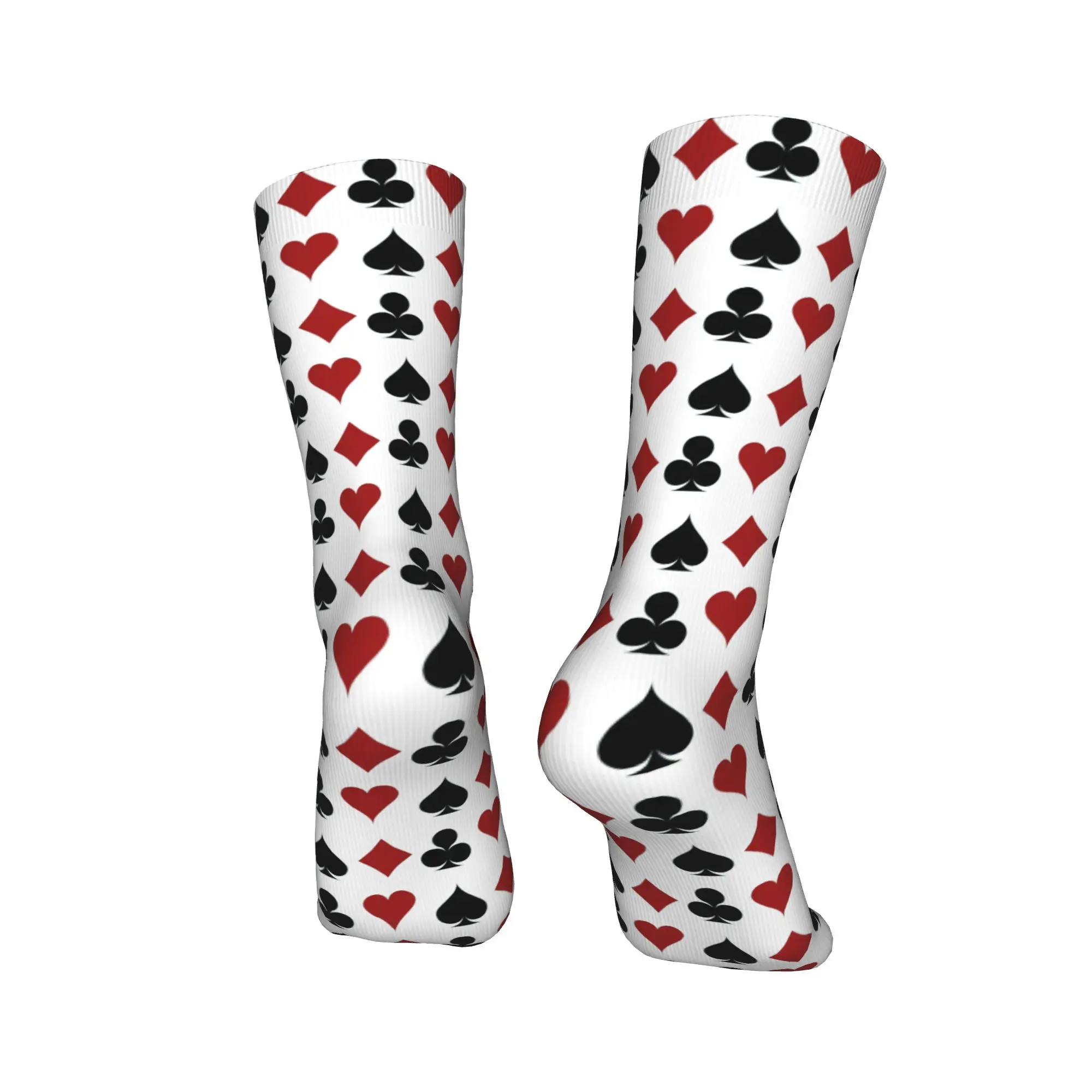 Calcetines unisex divertidos con estampado 3D de Casino Poker para hombre y mujer