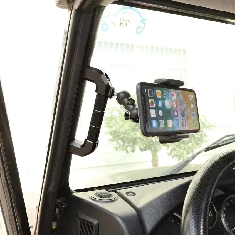 

For Land Rover Defender 90 110 130 2004-18 Car A-pillar Handle Mobile Phone Bracket GPS Navigation Bracket Interior Accessories