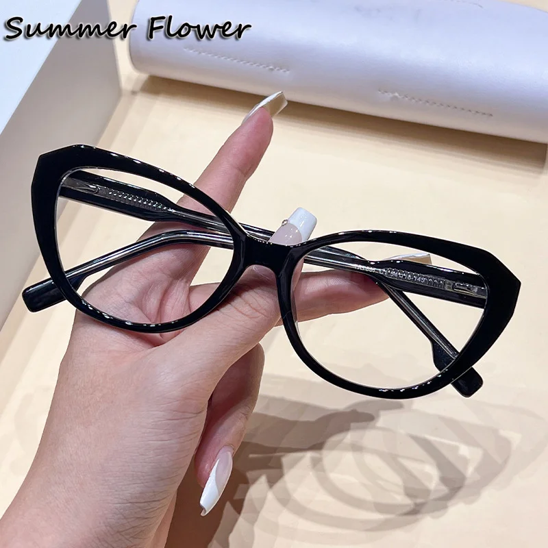 

Women Cat Eye Glasses Reading Eyeglasses Lady Myopia Prescription Spectacle Girls Fashion Optical Myopia Farsight Lenses Gafas