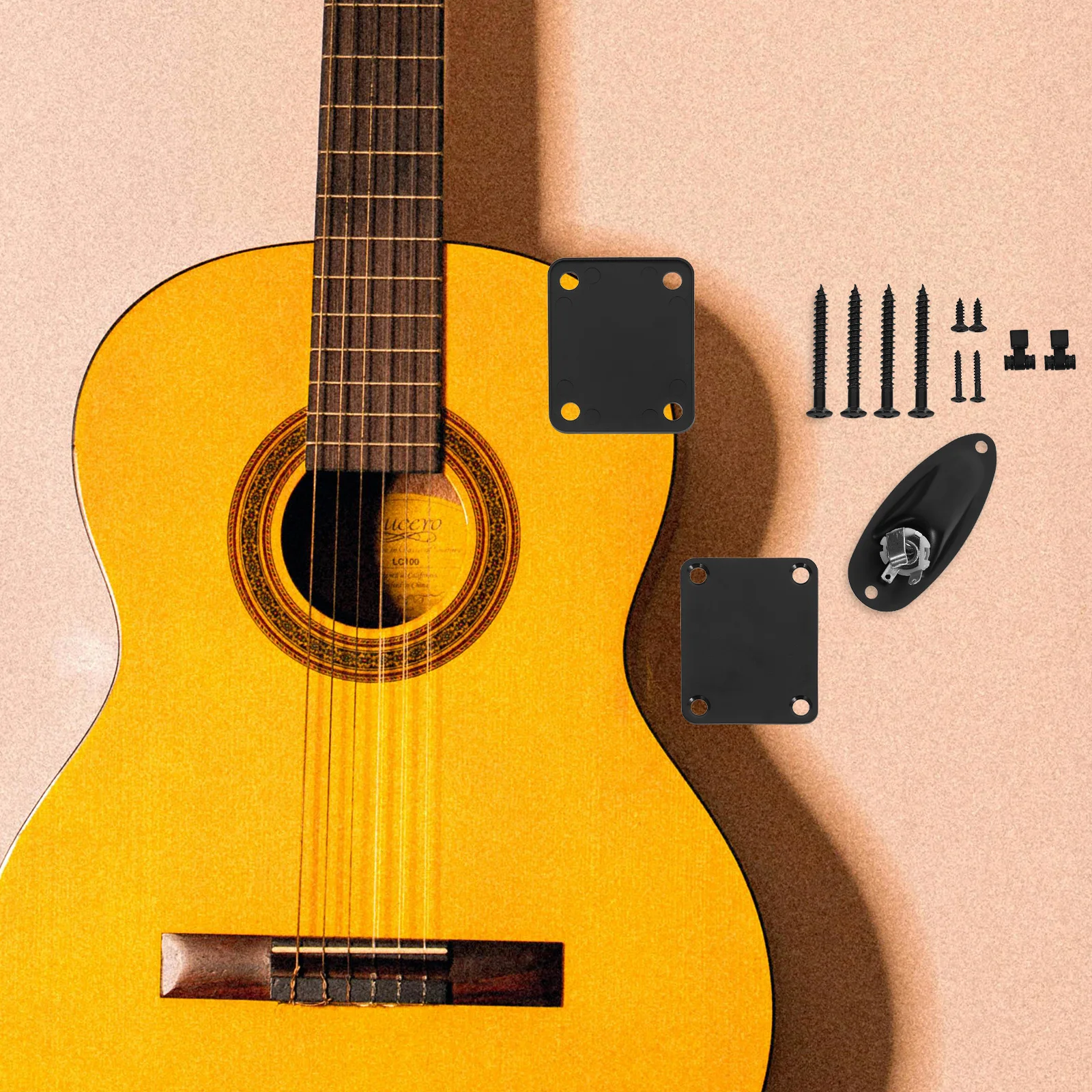 

Guitar Maintenance Tools Kit Accessory Audio Line Electric Socket Plates Fittings for