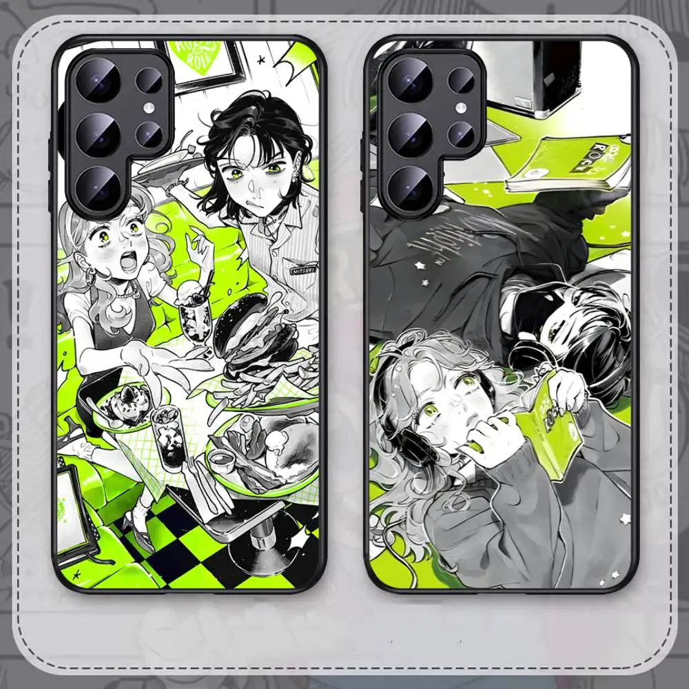 Funda para Teléfono con Diseño de Yuri Guy KiniOto de Manga Verde para Samsung S 24 fe 25 Ultra plus 20 lite 21 30 22 23 24 22 Ultra 5G