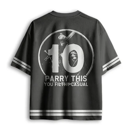 Parry This Knight Medieval Warrior Graphic Mesh V Neck T-shirt Men Vintage Game Style Summer Tee